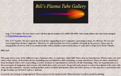 Bill Cheb's Plasma Tube Gallery