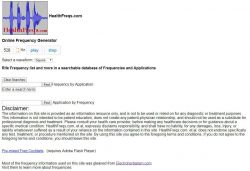 Online Frequency Generator and Database